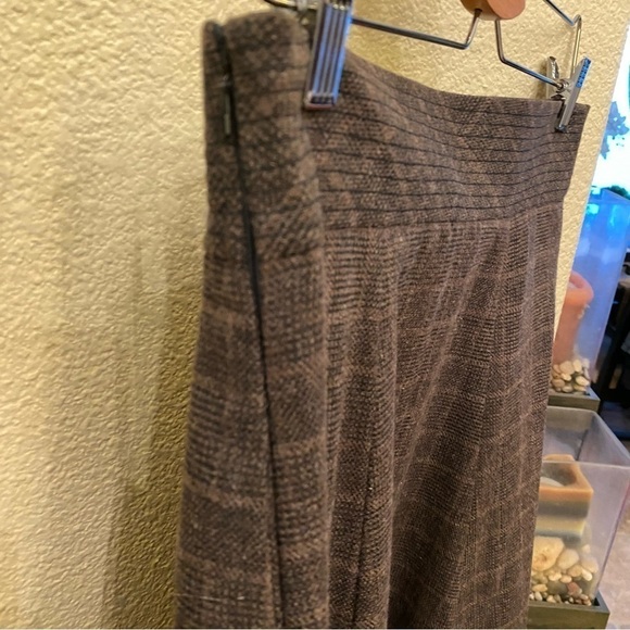 ESHAKTI Women Brown Wool Cat Face Midi Skirt Size Large - Picture 7 of 12